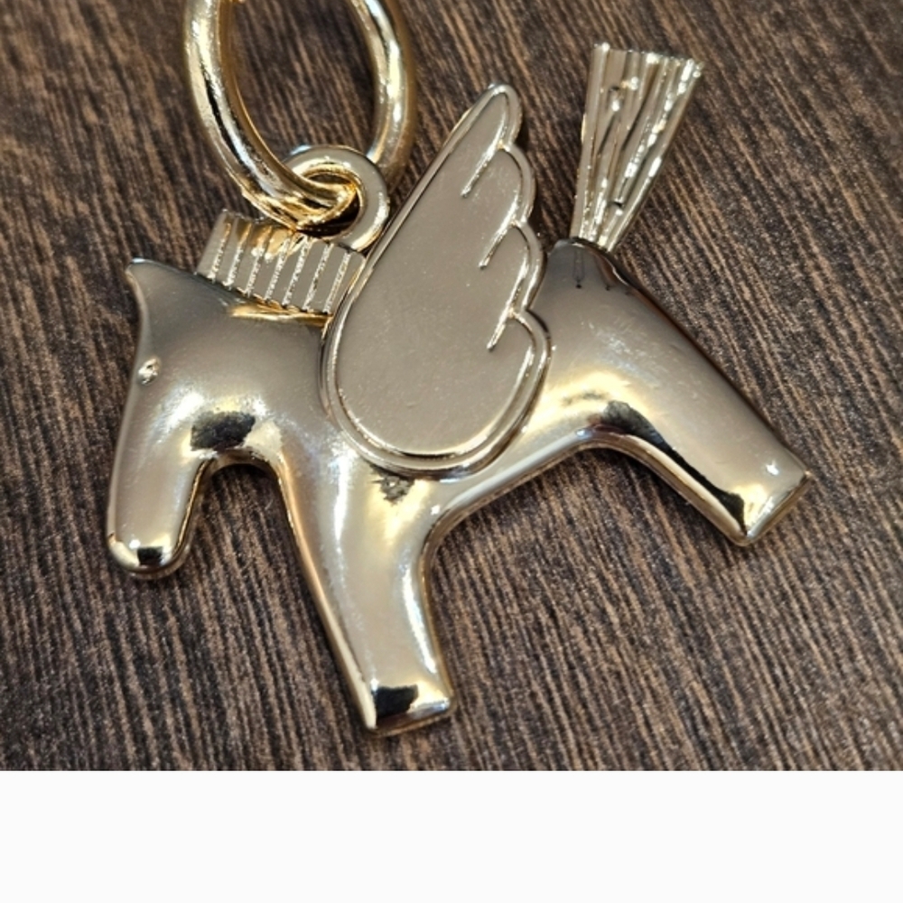Winged Horse Bag Charm (Silver) - Picture 3 of 5